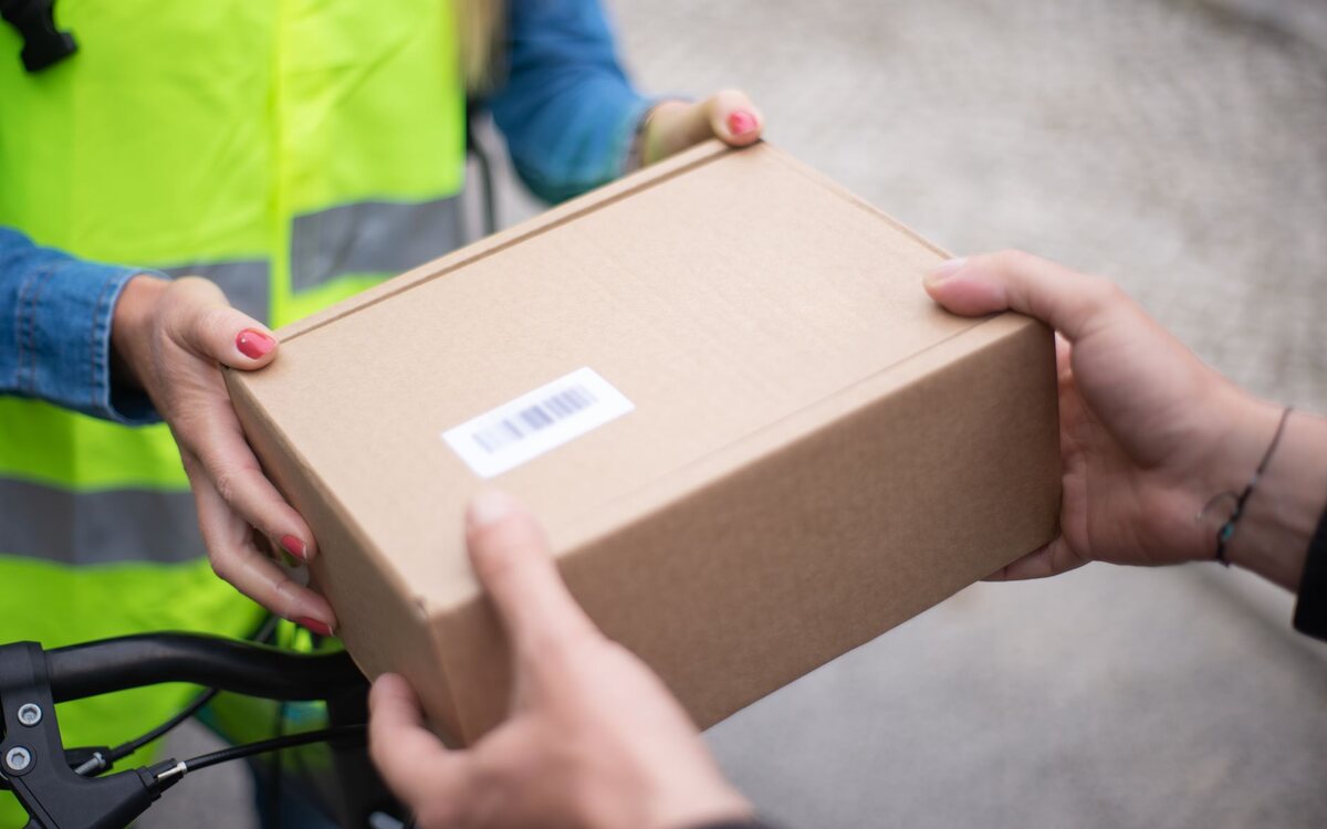 Encomenda embalada e pronta para envio